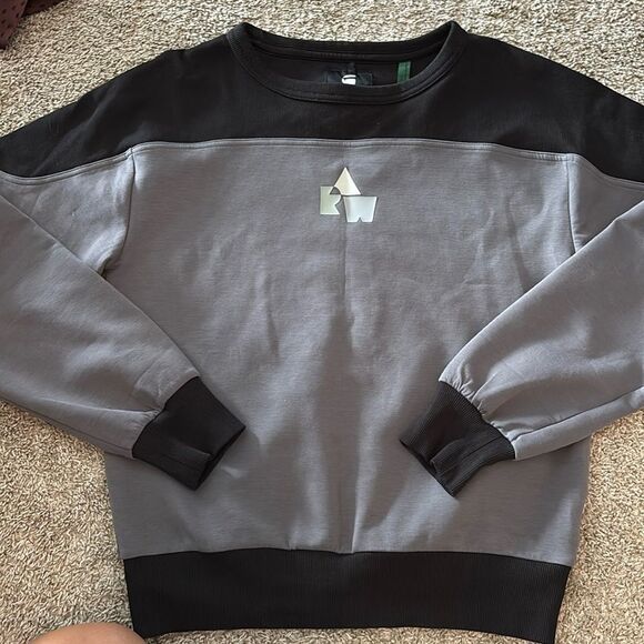 G-Star Raw Crewneck Sweater Grey and Black Small - Picture 1 of 6